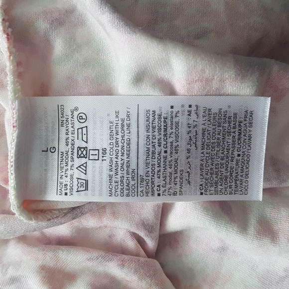 Old Navy Sunday Sleep Floral Comfy Tank Women's Size L - Picture 8 of 10